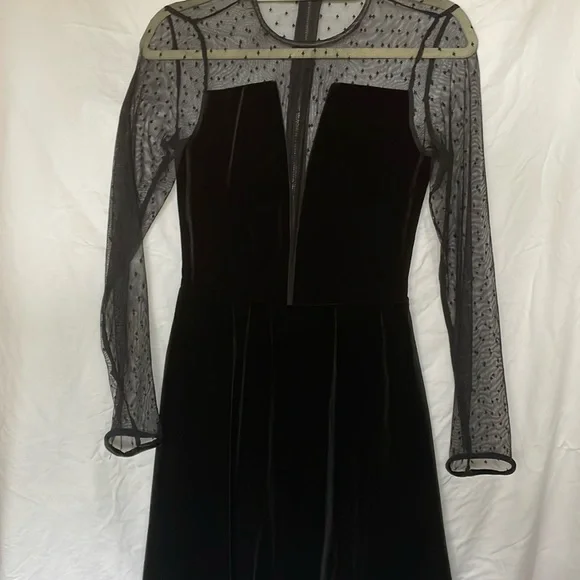 mesh dress motel rocks Tarna Bardot Maxi Dress in Mesh Black